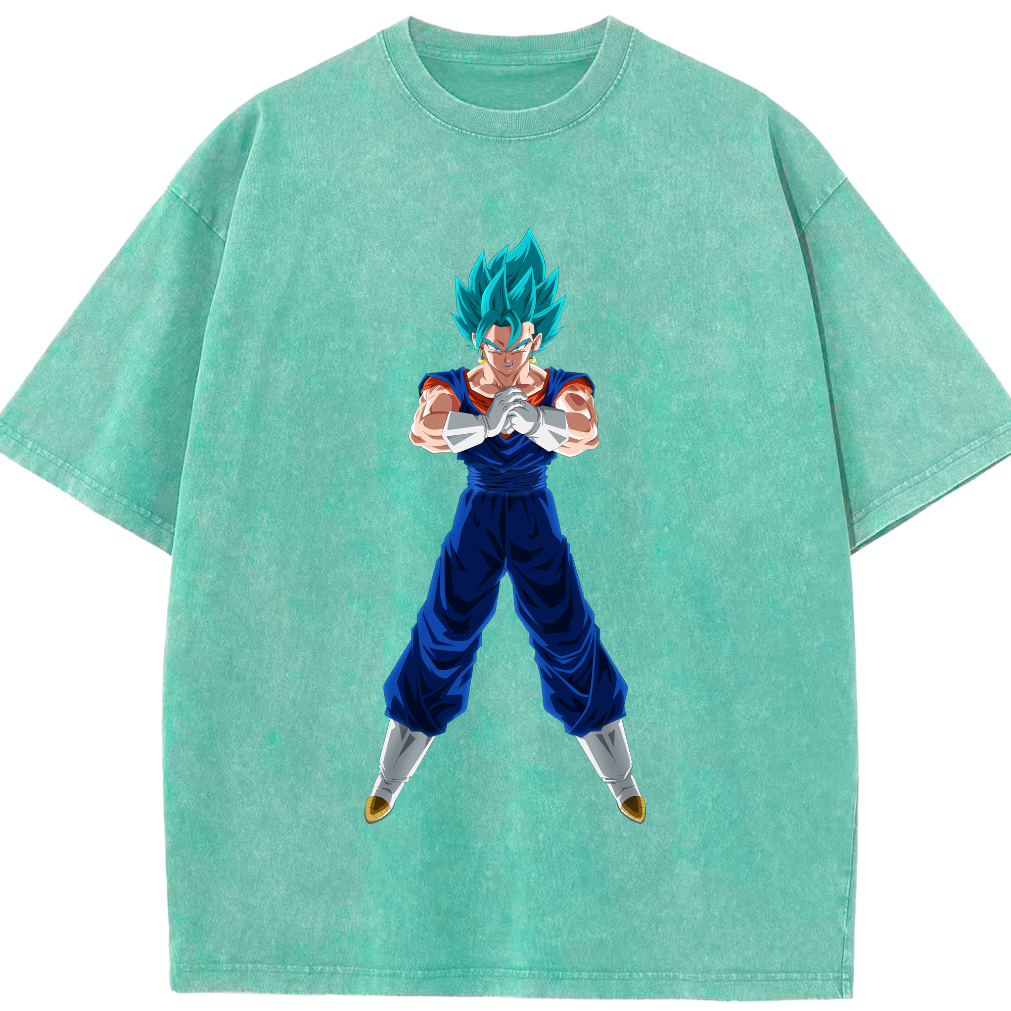 （画像用） ドラゴンボール ベジット DRAGON BALL Vegetto 綿100% ヴィンテージ風 半袖Tシャツ（フロントプリント）